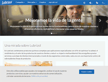 Tablet Screenshot of espanol.lubrizol.com